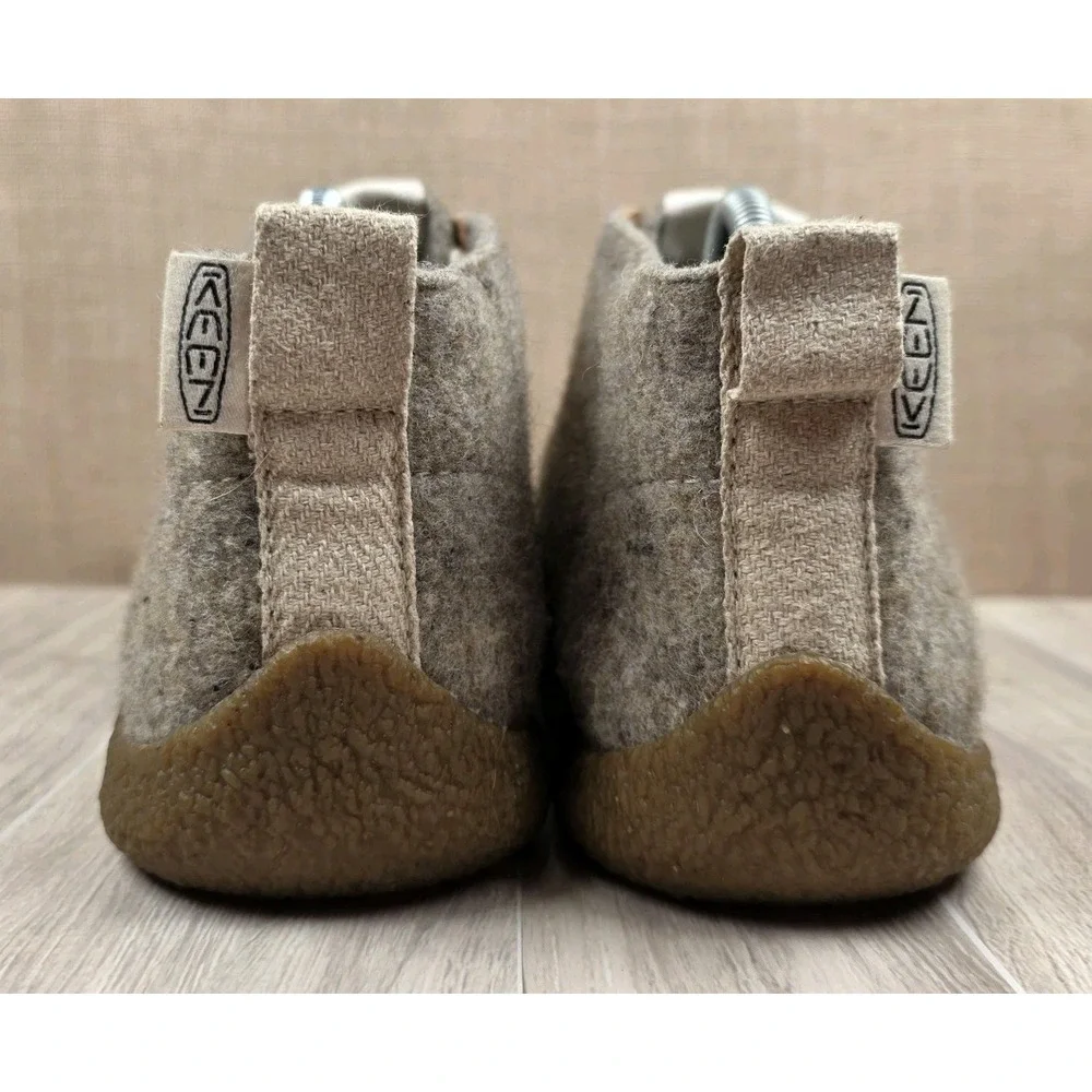 Keen Mosey Womens 9.5 Oatmeal Taupe Wool Blend Gum Sole Chukka Ankle Boots